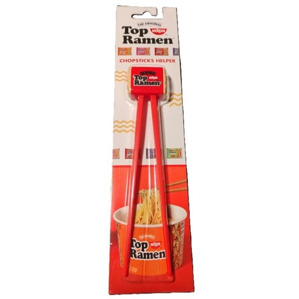 Top Ramen Reusable Plastic Chopsticks Helper Set